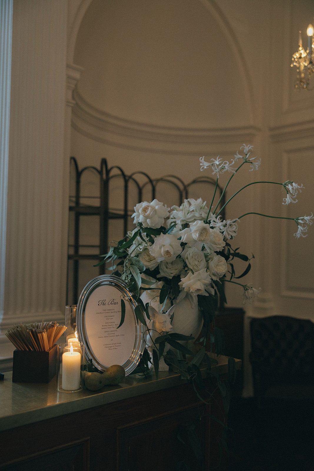 wedding stationery bar menu